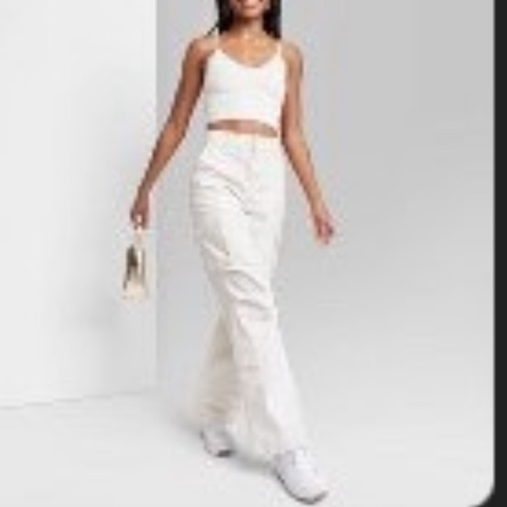 High Rise Cargo Pants